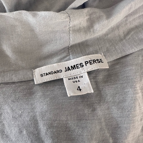 Standard James Perse Drape Front tissue powder dusty blue tank size XL - Picture 5 of 6